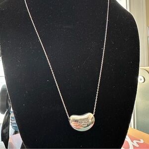 Tiffany and co large bean necklace